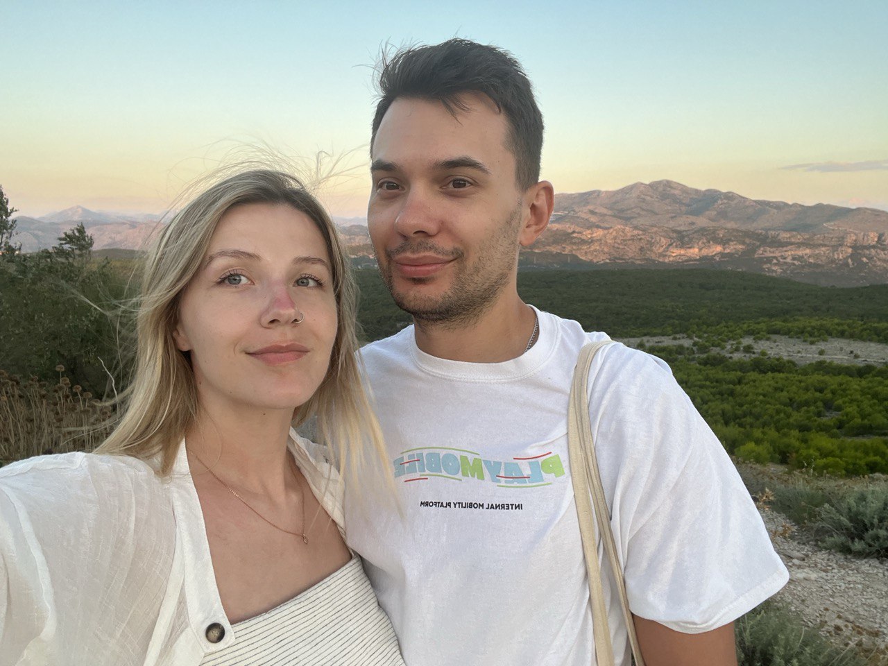 Кристина и Никита на закате